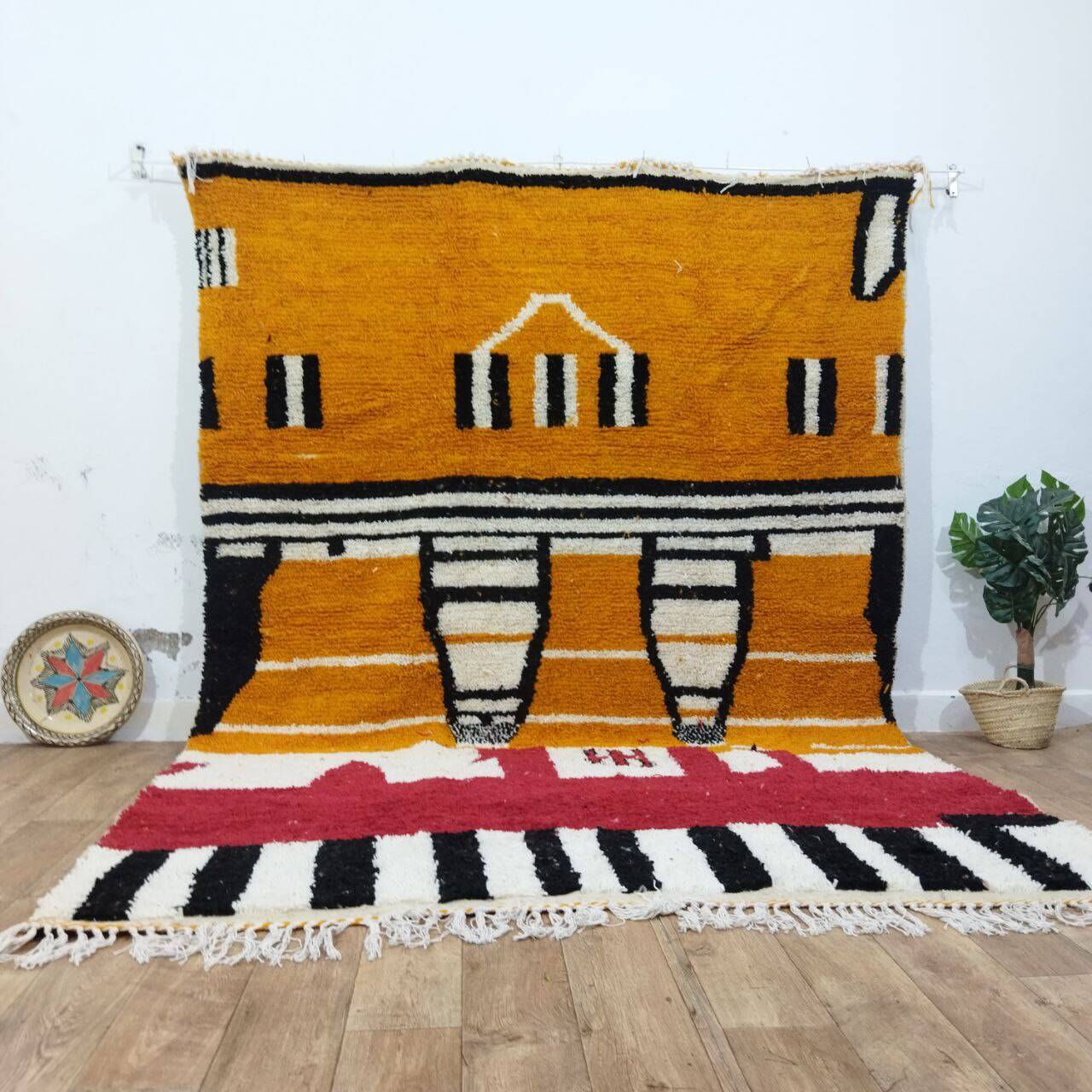 Azilal Berber rug in handmade wool 300 X 215 CM