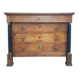 Empire period walnut commode