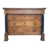 Empire period walnut commode