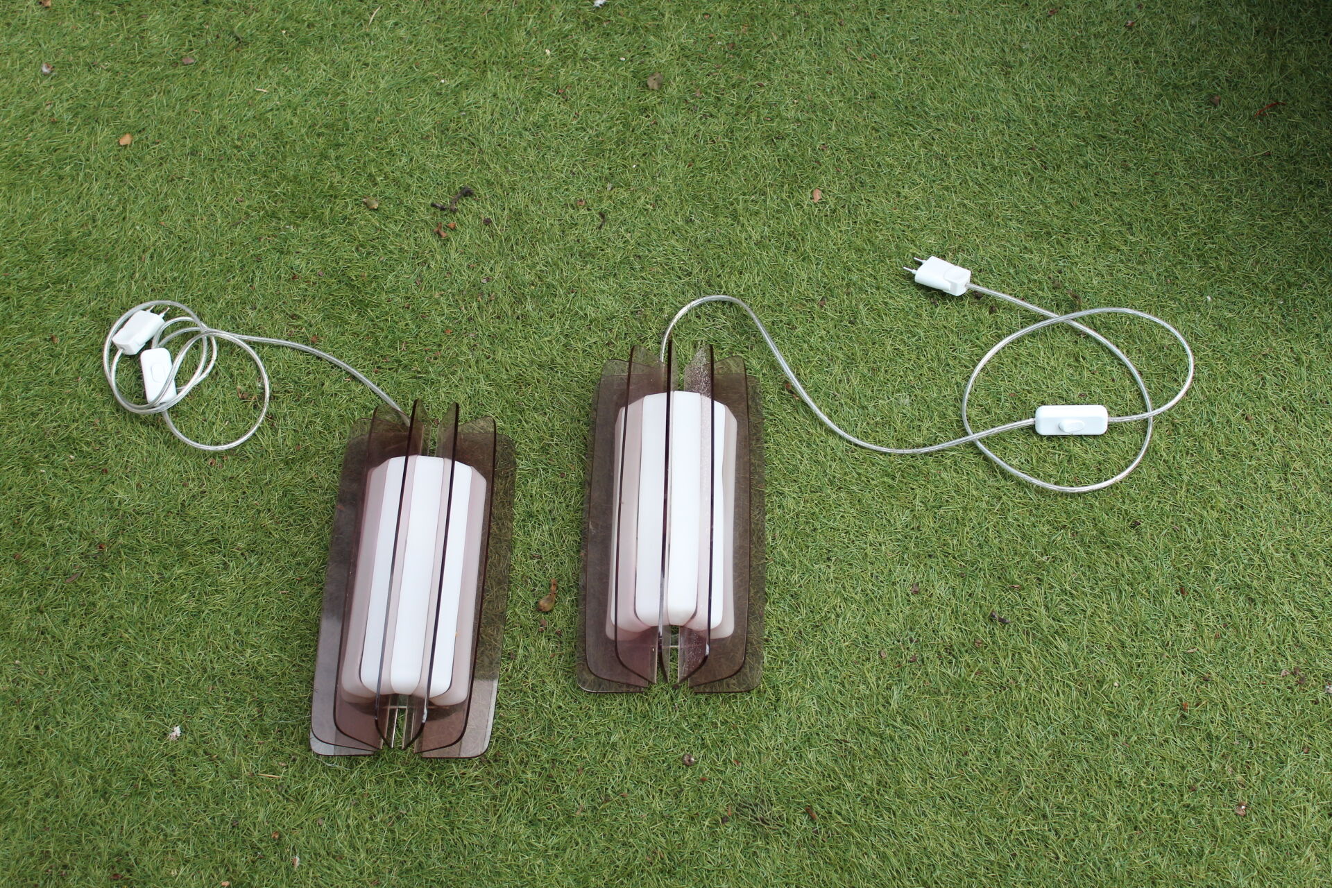 Set sconces Guzzini bagno vintage 70s