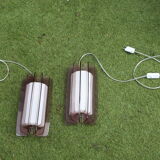 Set sconces Guzzini bagno vintage 70s