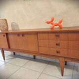 Scandinavian enfilade design in vintage teak