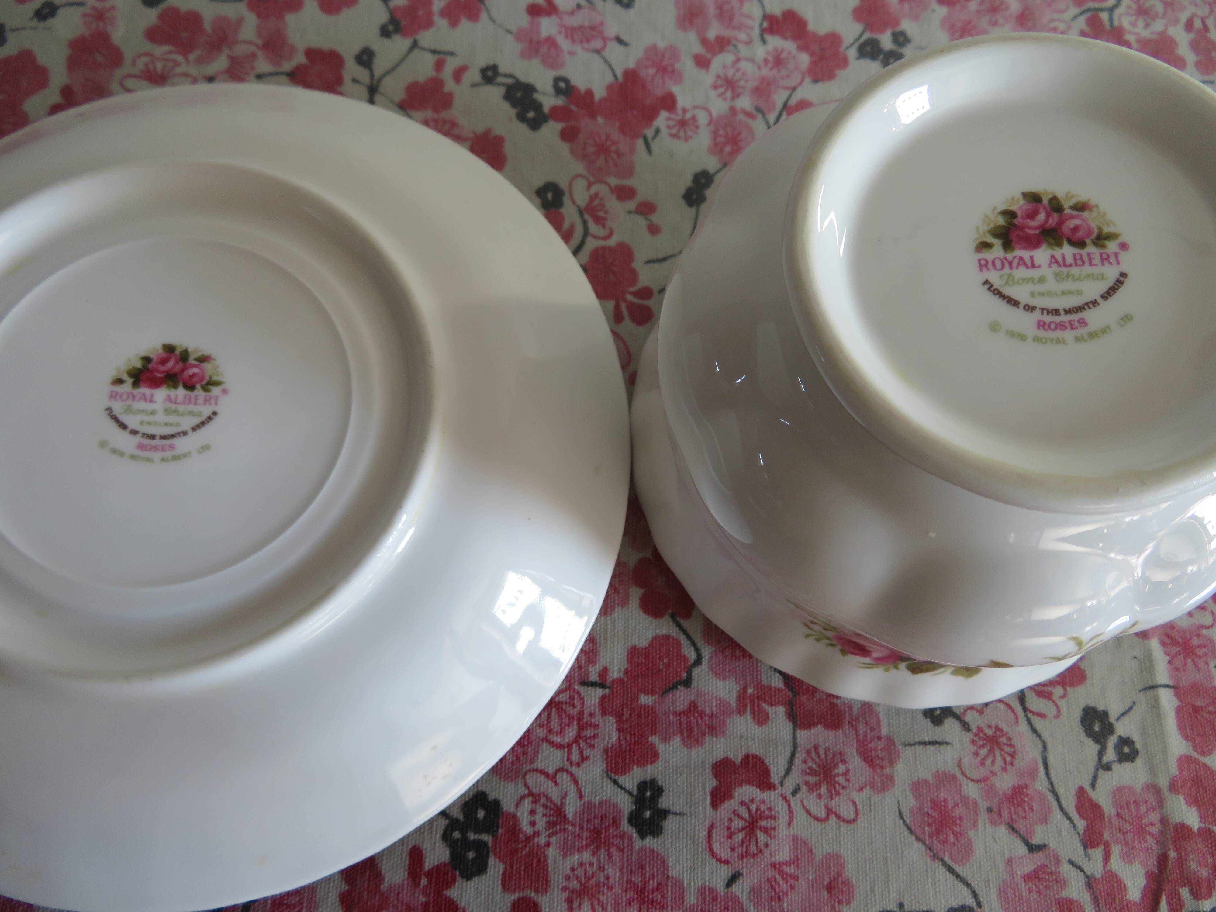 Royal Albert Porcelain Cup and Saucer (June)