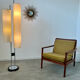 Old Scandinavian design armchair in vintage teak year 60