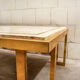 Brass coffee table and Travertine Italia 1970s