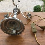 Silver hot water bottle lamp