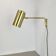 rare adjustable solid Brass Stilnovo Style Theatre spot Wall Light, Italy