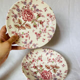 English chintz pink and caffé tea set johnson brothers