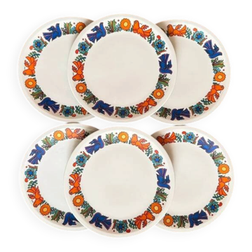 Set of 6 dessert plates Acapulco by Villeroy & Boch - 1970s