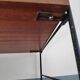 Shelf String black metal structure and 3 teak veneer boards