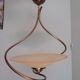Ceiling lamp suspension brand CVL model cavaillon glass and brass