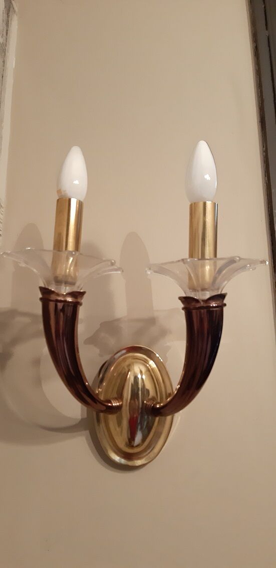 Paire d'appliques vintage