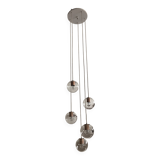 1960s 5-globe cascade chandelier by RAAK