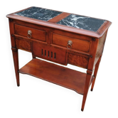 Chevet console ancien plateau marbre style louis xvi