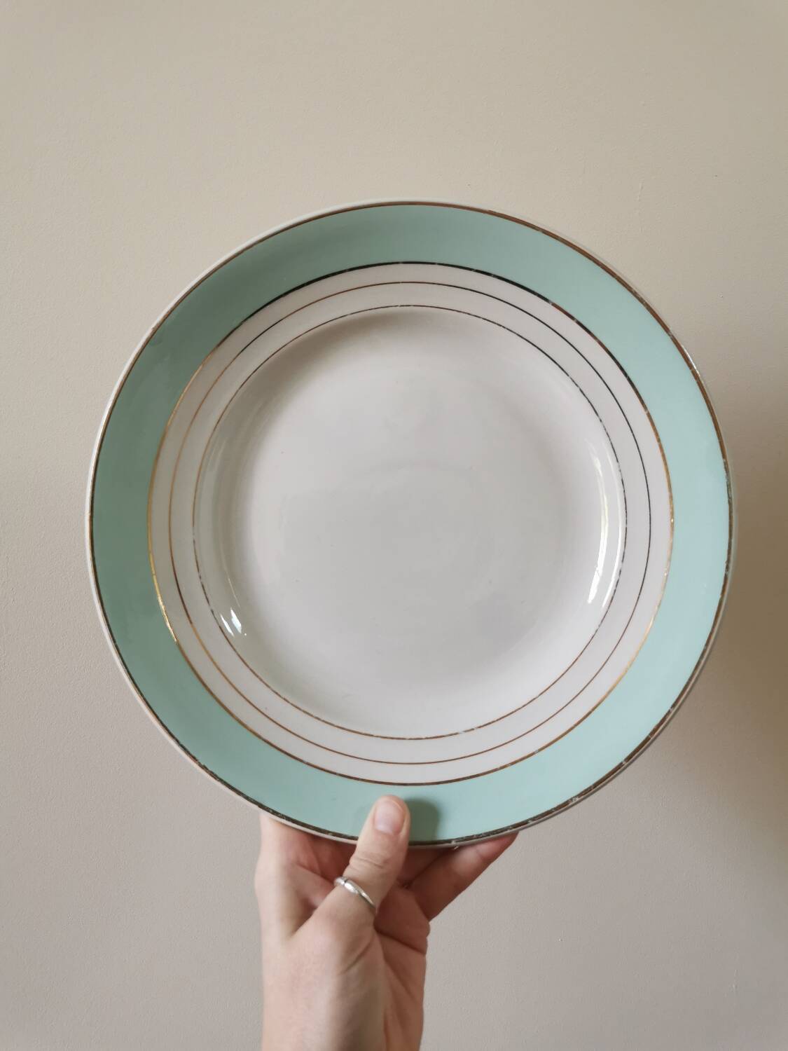 Vintage round dish K&G Lunéville, Regency