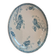 Floral patterned earthenware compote from Royat by Sarreguemines.