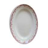 Plat ovale en faïence