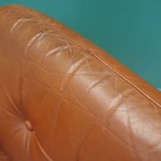 Fauteuil en cuir, design danois, années 1960, production : Danemark
