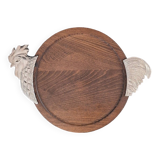 Rooster wood tray 1970