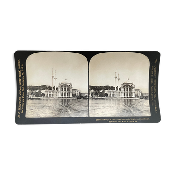 Old photography stereo, stereograph, luxury albumine 1903 Constantinople, Turkey