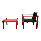 Chaises et table Mid-Century German Farmer Series par Gerd Lange pour Bofinger, années 1960, ensemble de 5