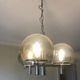 Vintage Club chandelier in chrome and glass by Gaetano Sciolari