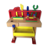 Child wooden workbench