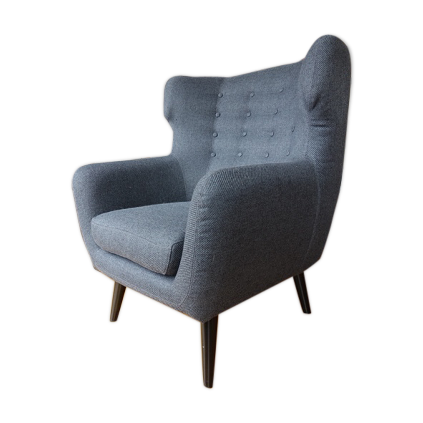 Fauteuil design Kubrick Made gris anthracite