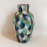 Glazed terracotta floor vase