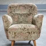 Pair of armchairs flower 50s