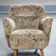 Pair of armchairs flower 50s