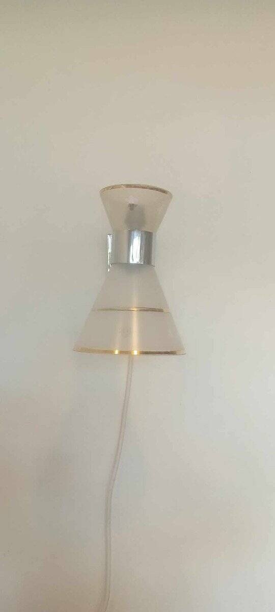 Rare Art Deco Wall Lamp 1930 Diabolo