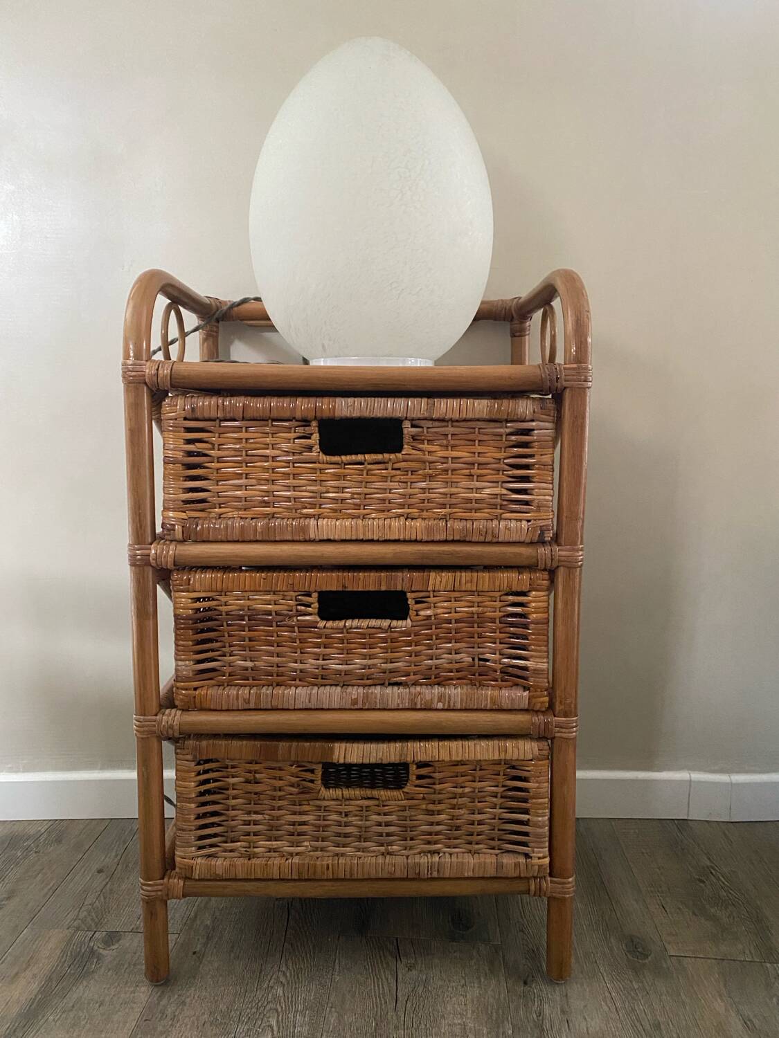 Meuble rotin vintage