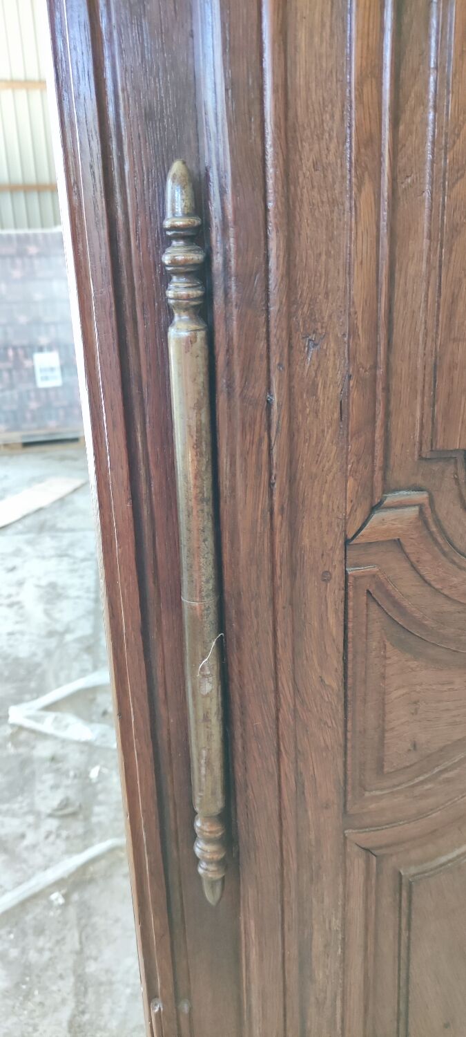 Louis XV two-door oak wardrobe