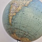 Terrestrial Globe World Map signed Gérard Barrière and Thomas Period 1930s