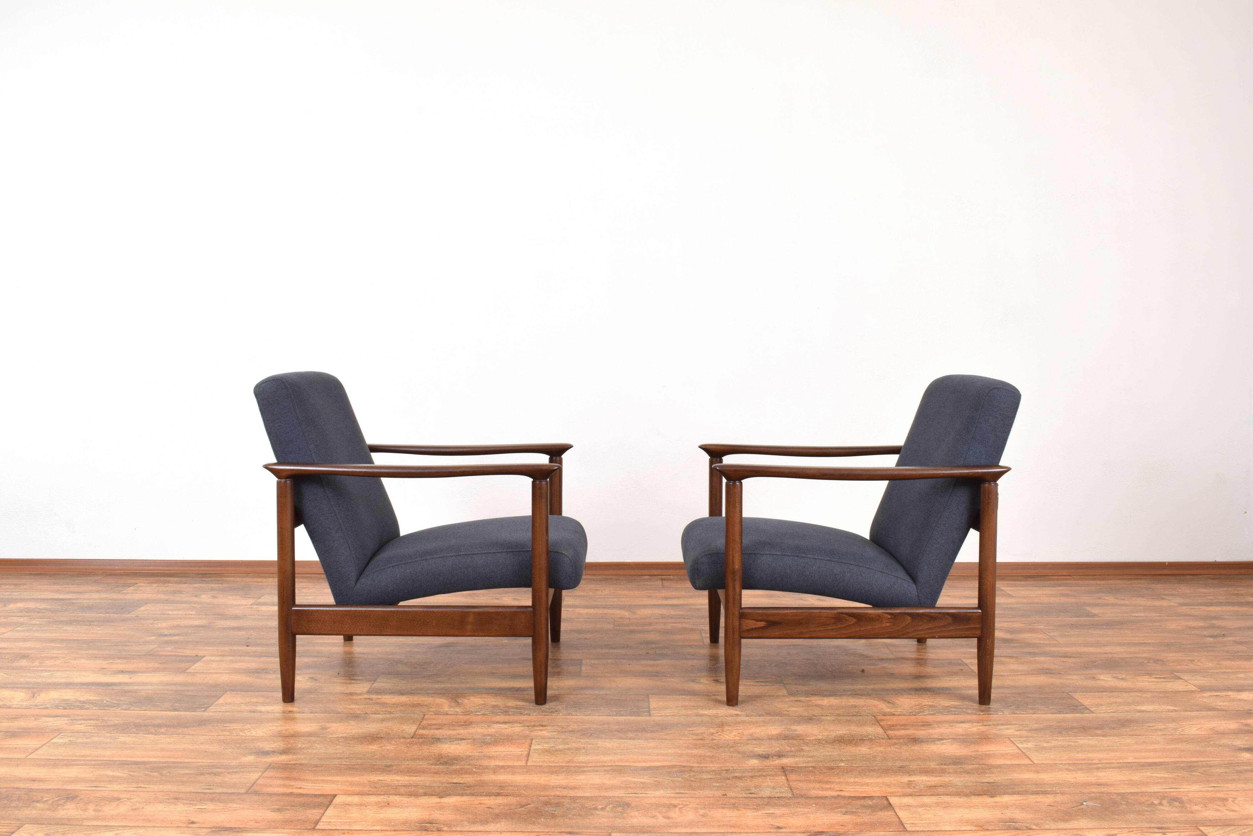 Fauteuil lounge polonais du milieu du siècle par Edmund Homa, 1960
