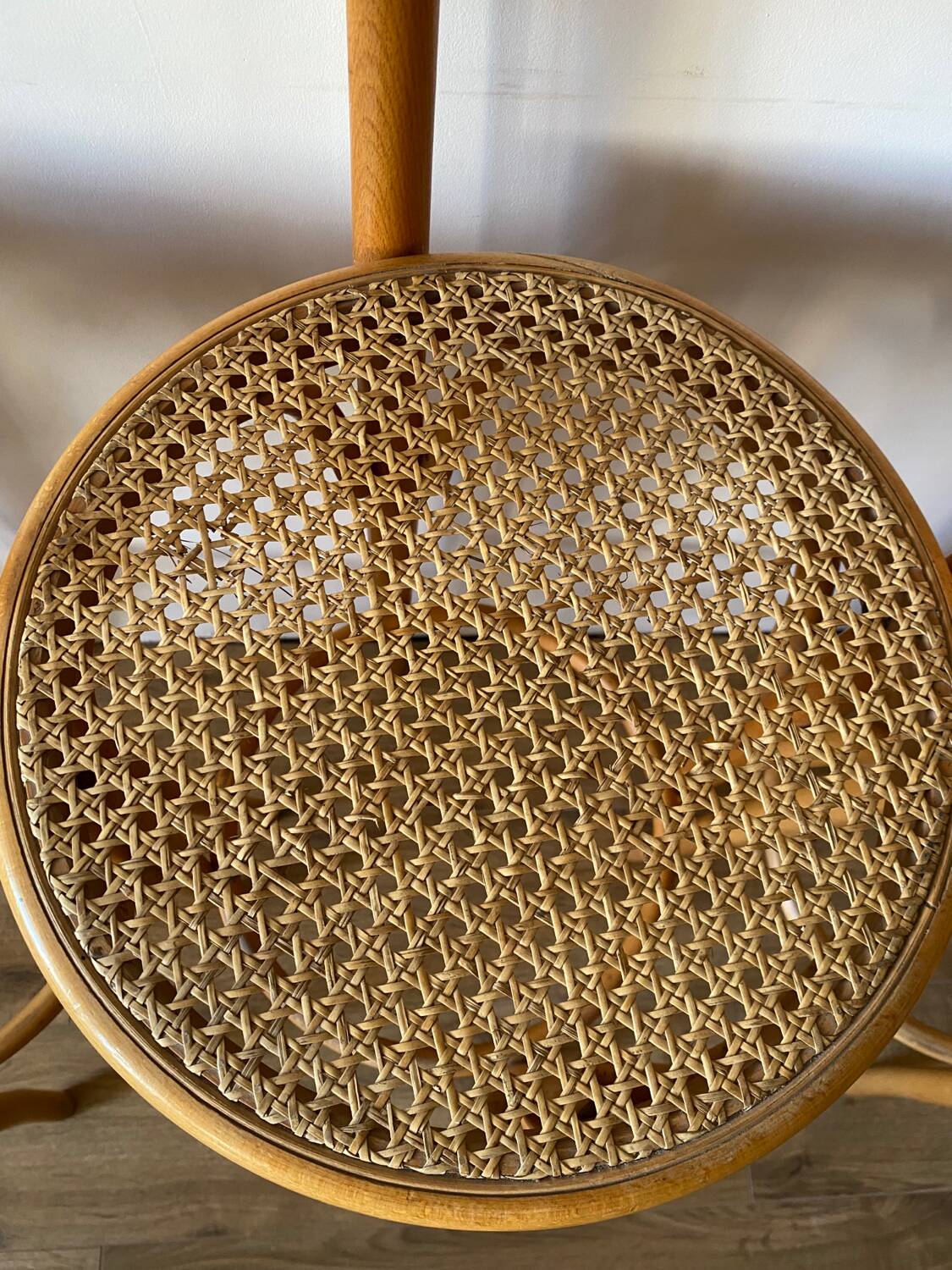 Canework and bentwood bar stools
