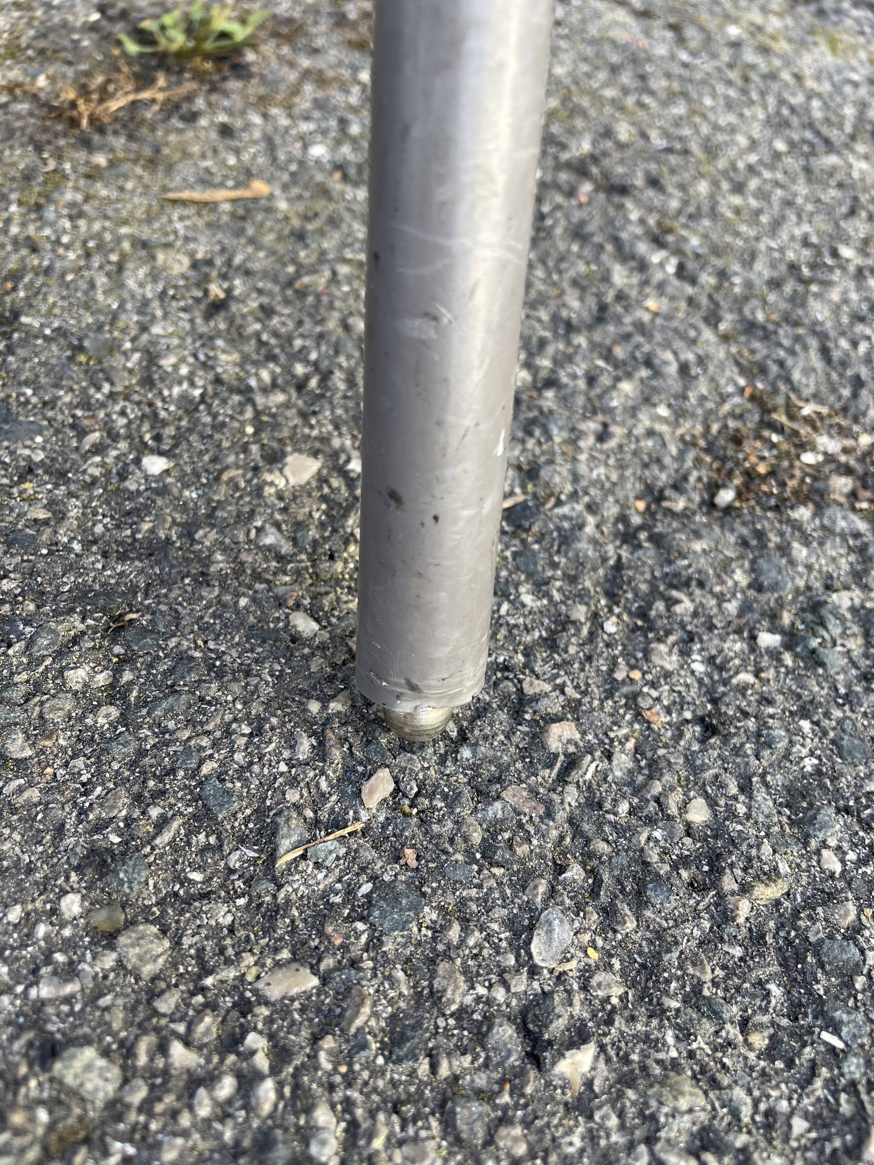 Set of 4 orange DSC 106 chairs Giancarlo Piretti for Castelli