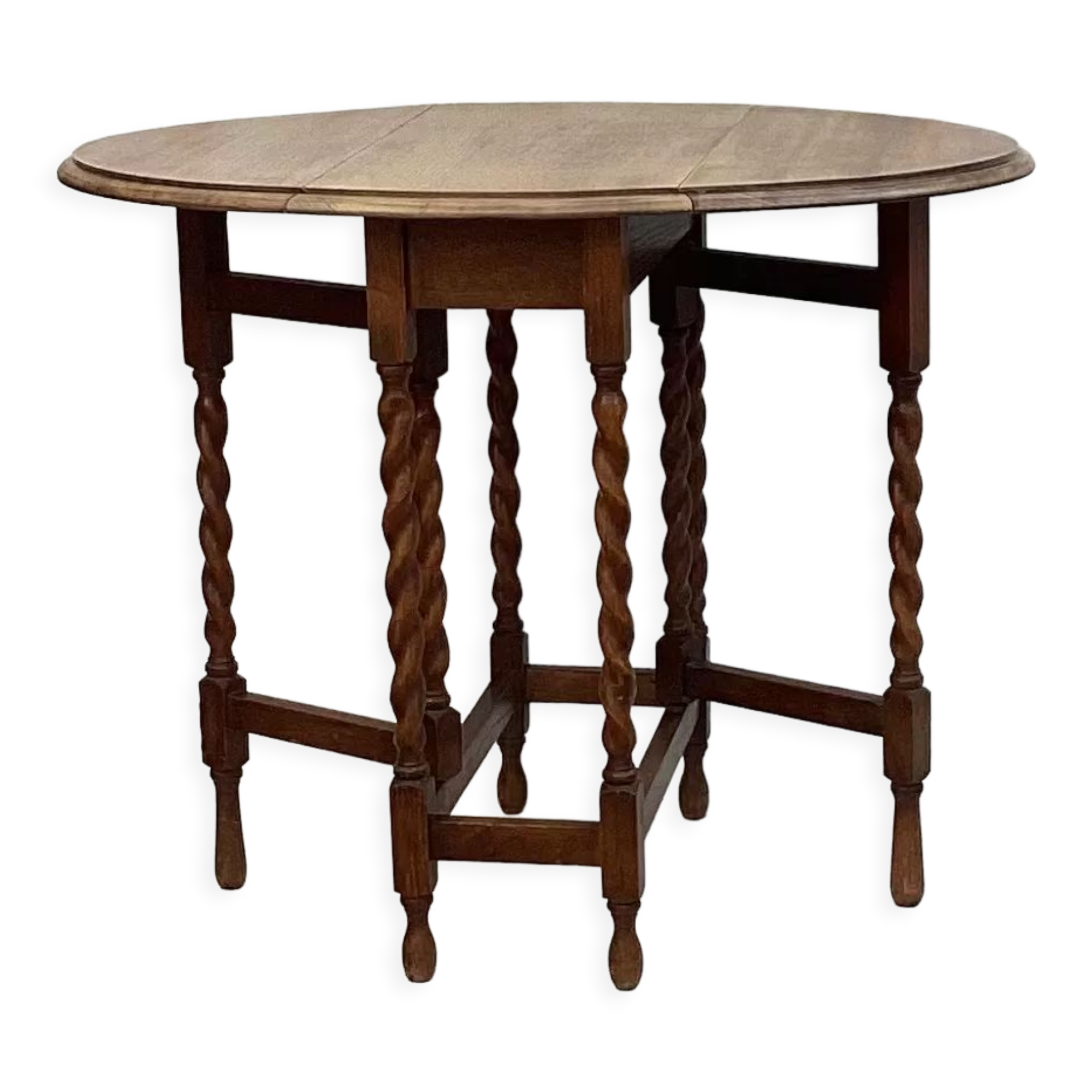 Oak wood table dimension: height -72cm- width -89cm- depth -31.5 to 89cm-