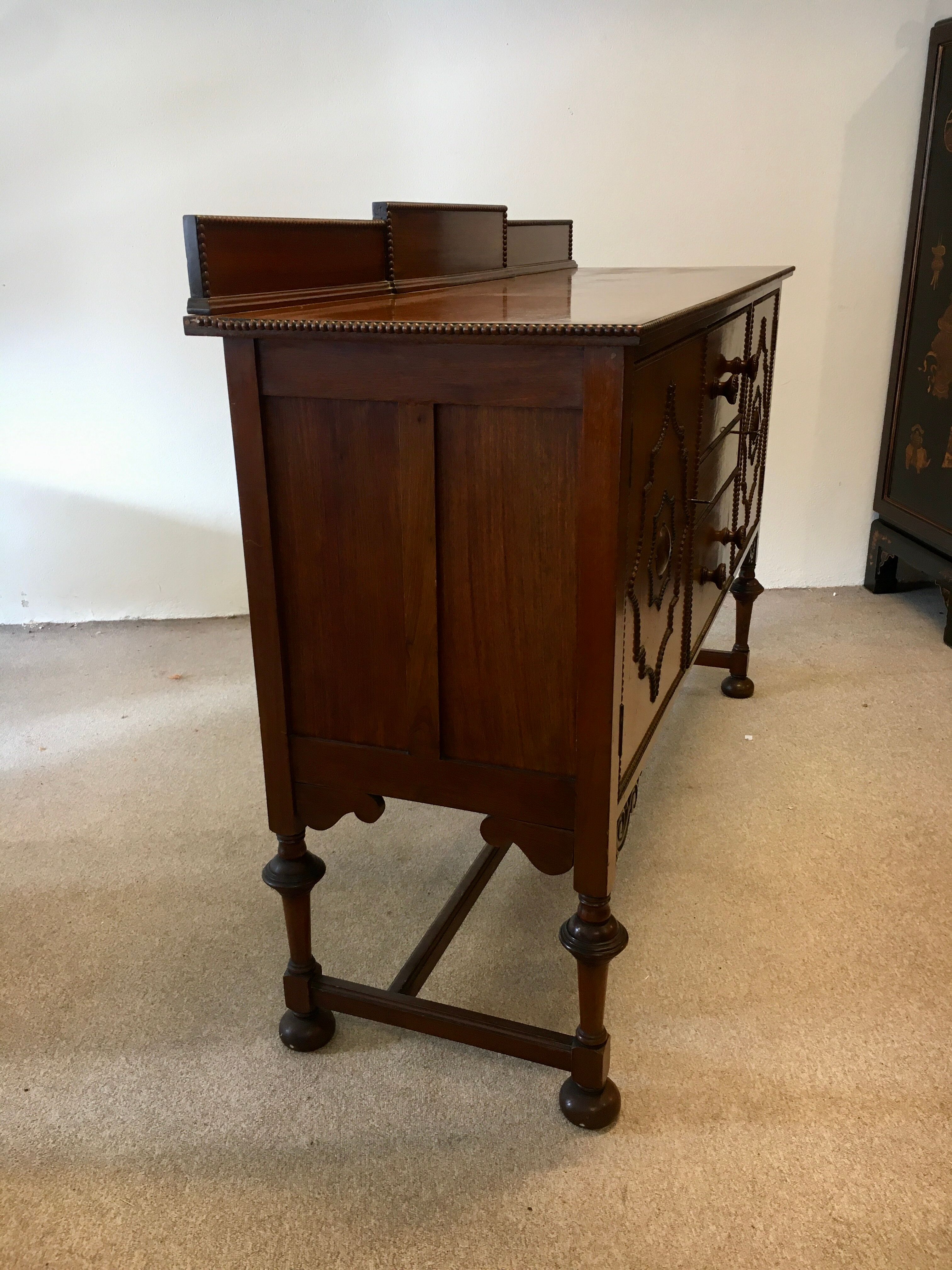 English buffet in mahogany