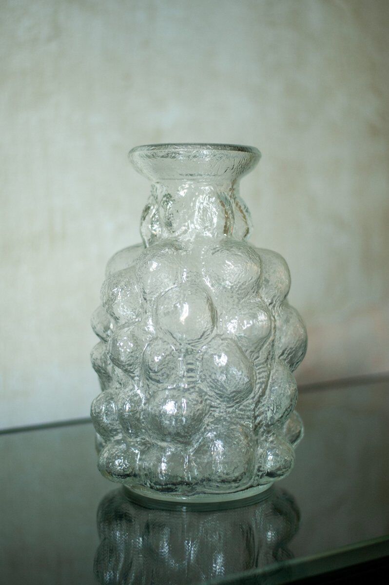 Bubble glass vase by Pavel Pánek, 1970s