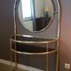 Gilded metal dressing table, Italy, 1980s