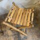 ancienne Paire de tabouret de pêcheur, bambou, XXe