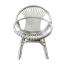 Fauteuil en rotin blanc