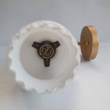 Trois appliques murales dorées flambeau style Empire