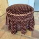 Velvet pouf