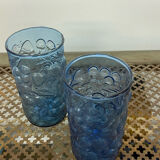 Blue lemonade glasses