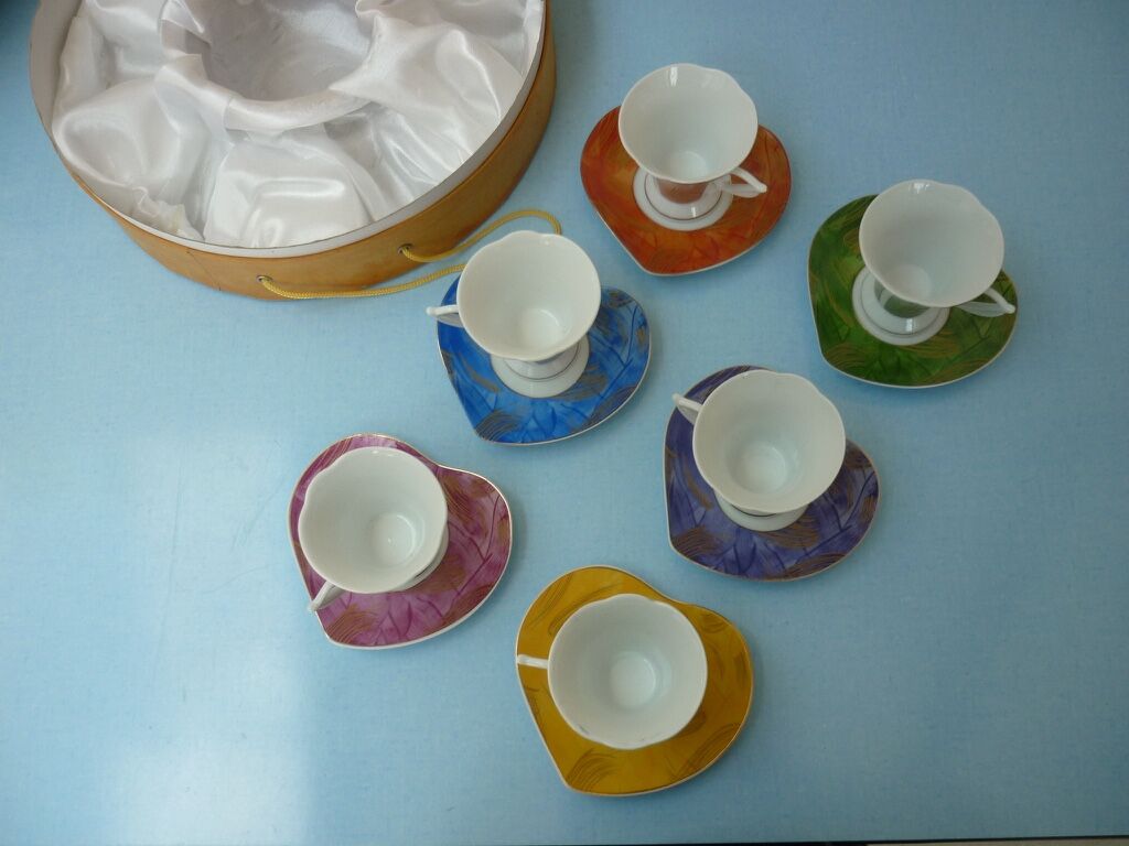 Coffee service in fine porcelain TEC France