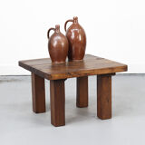 Vintage Rustic Brutalist Coffee Table