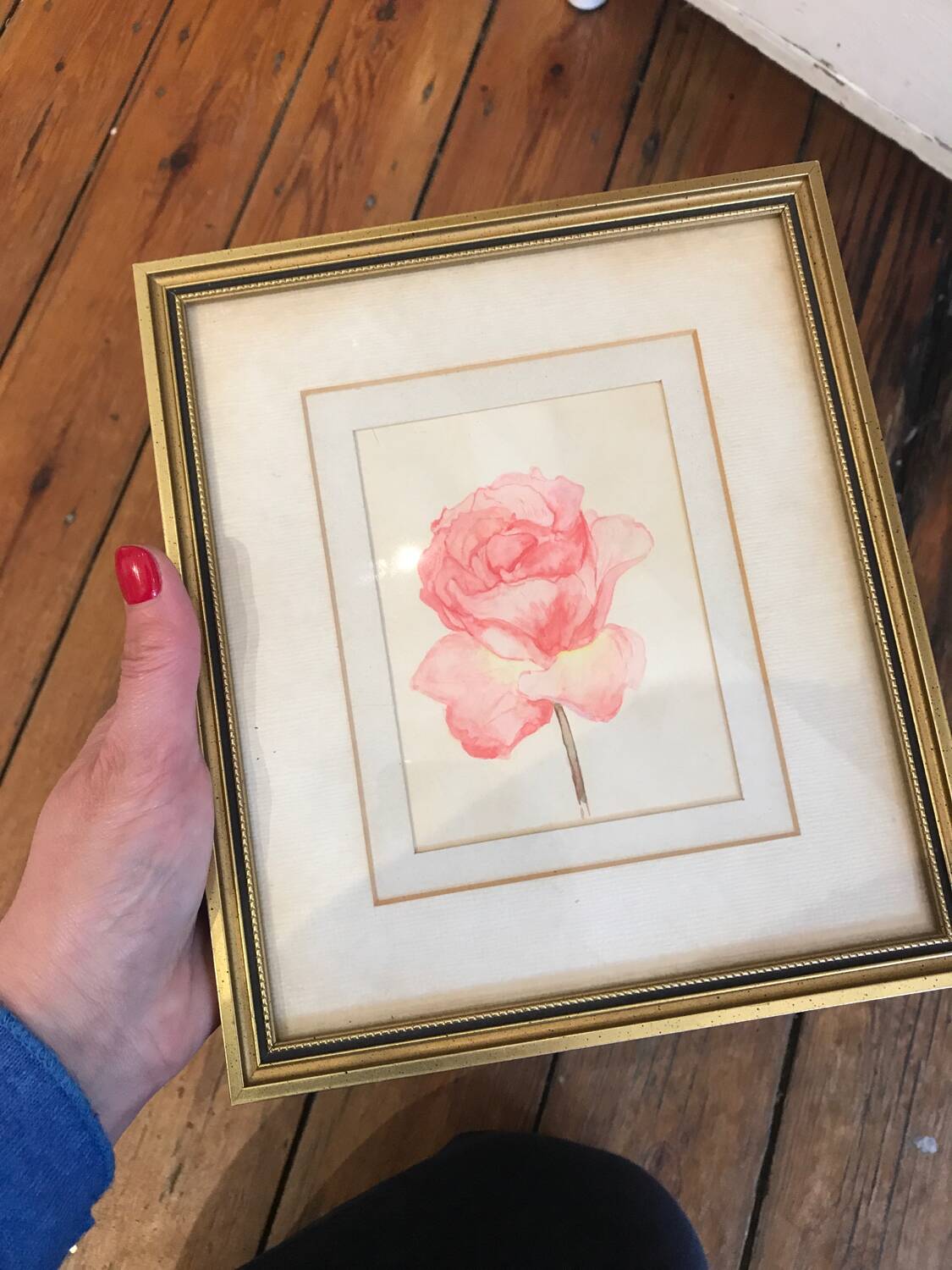 Pink watercolor
